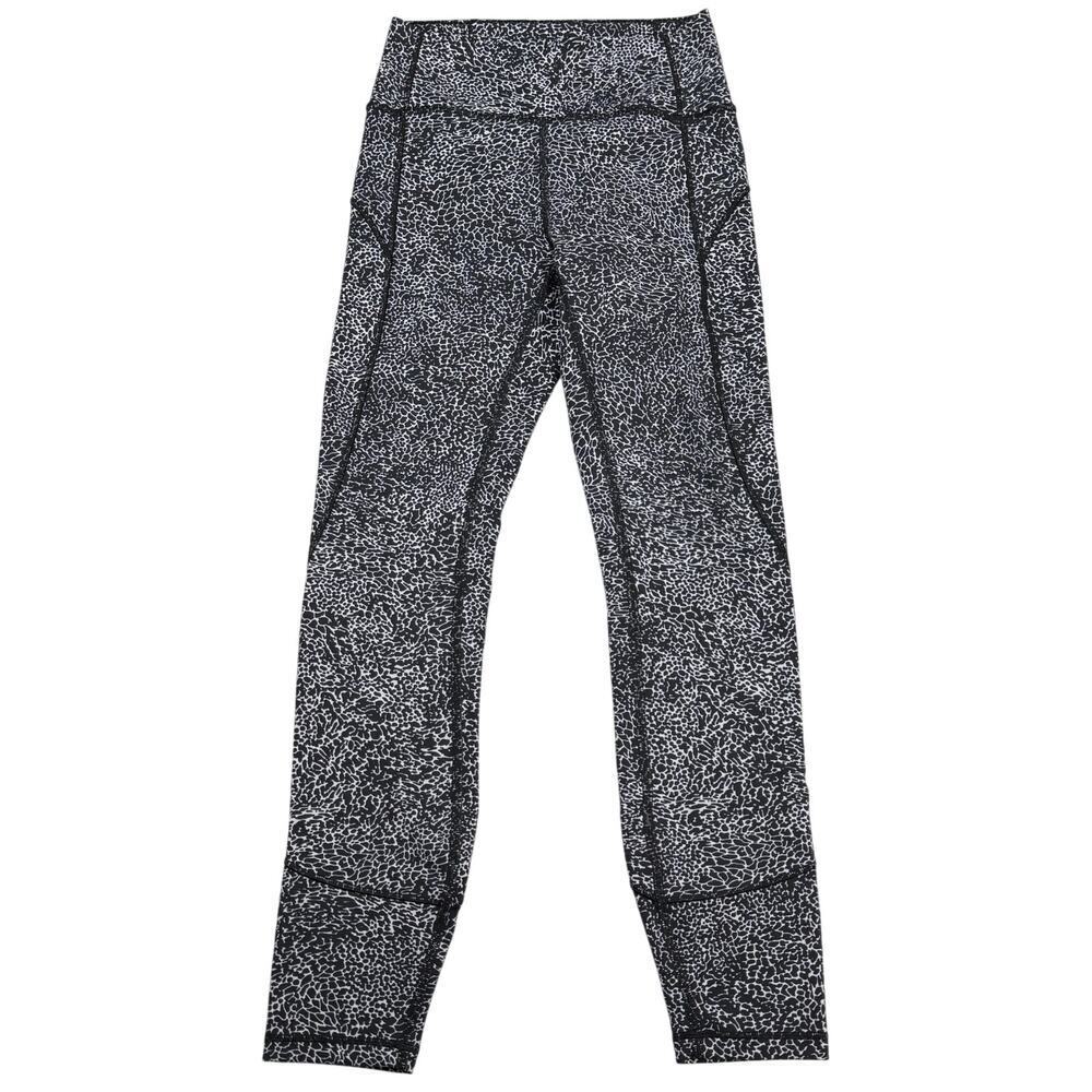 LULULEMON In Movement Tight 25" Everlux Sz 4 Diffuse Starlight Black - Picture 6 of 8
